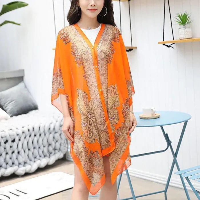 Levoire | Écharpe de protection solaire élégante Orange