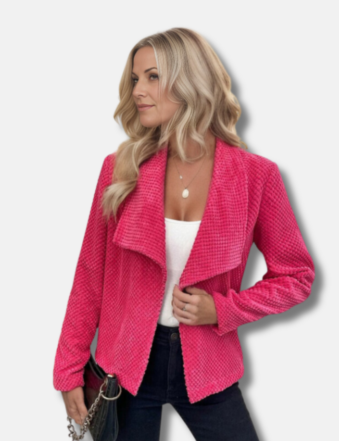 Levoire | Veste Courte Élégante Avec Col Retroussé Pour Femmes Rot