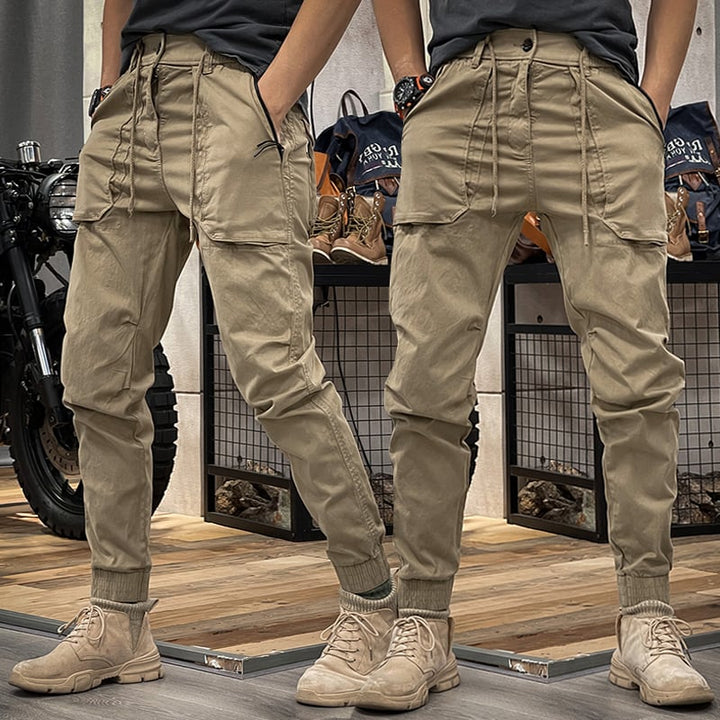 Levoire | Pantalon Cargo Élastique Khaki