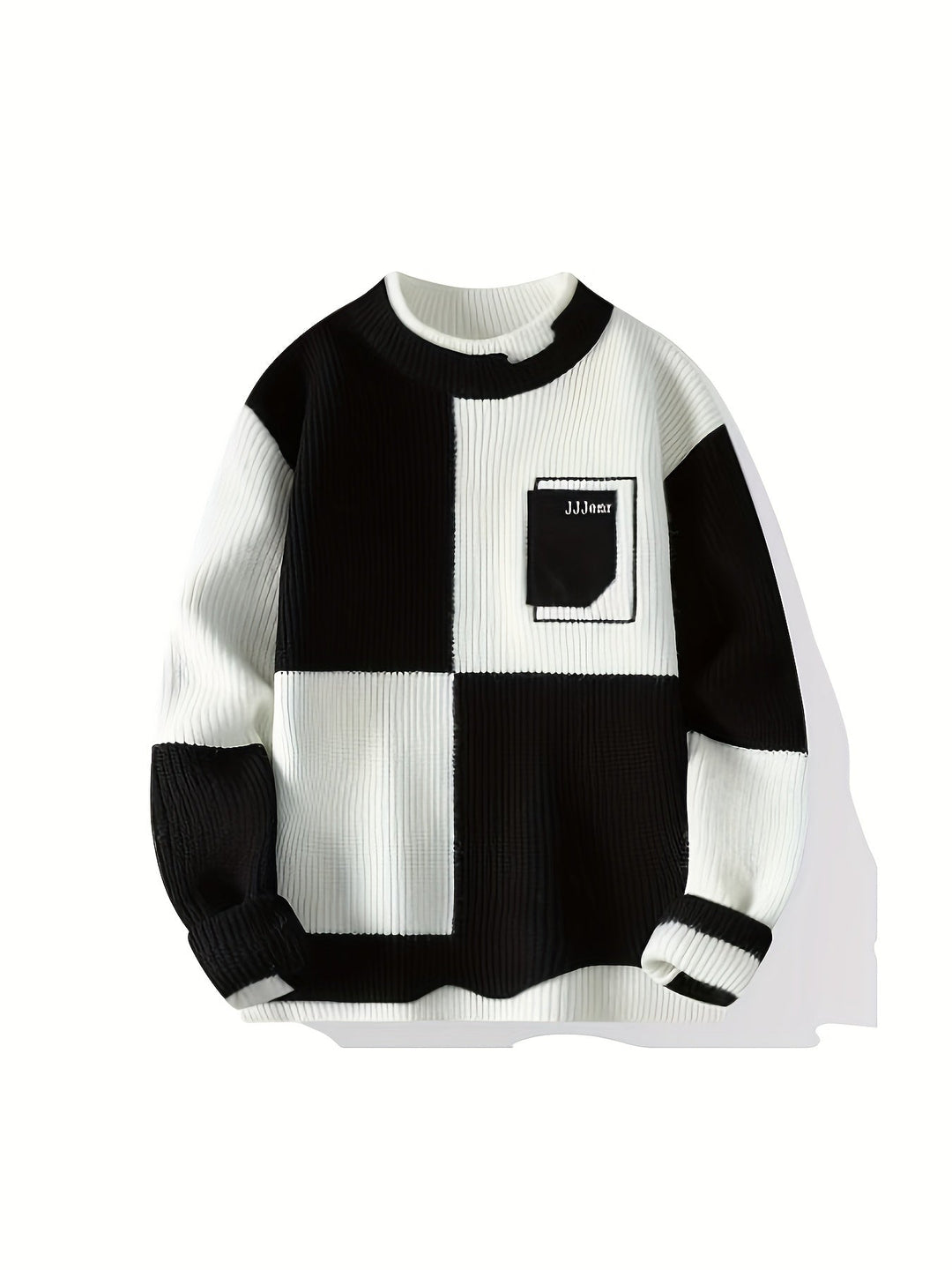 Levoire | Pull Chaud Avec Motifs Géométriques Blanc