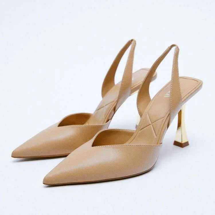Levoire | Nouvelles chaussures à talons hauts nude pour femmes Abricot