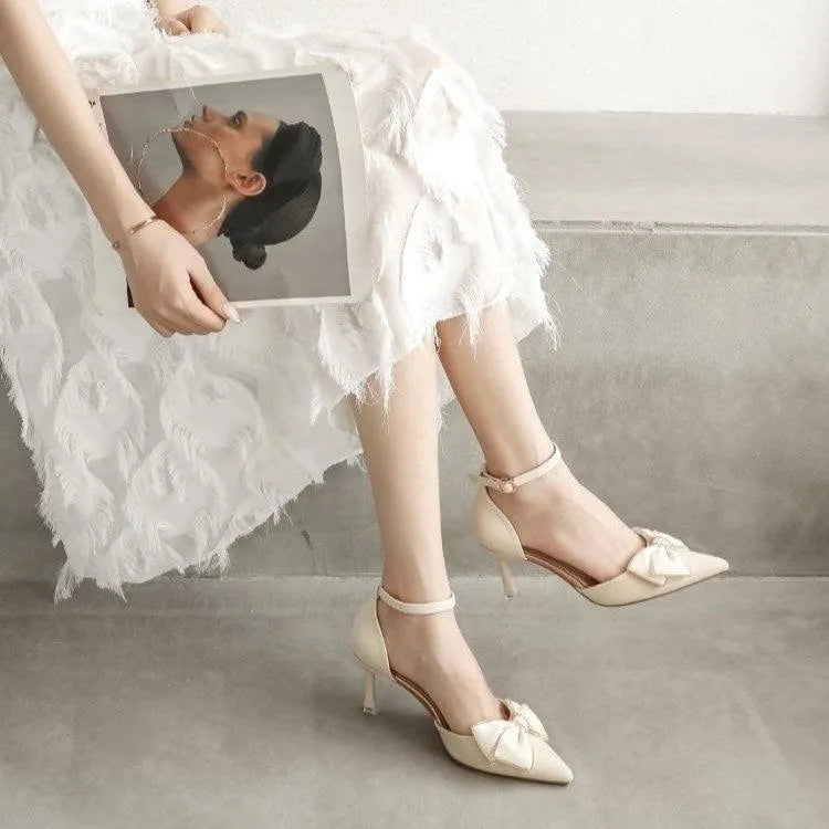 Levoire | Chaussures à talons pour femmes avec lacets et talon haut