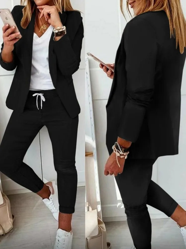 Levoire | Ensemble de manteau tendance Noir