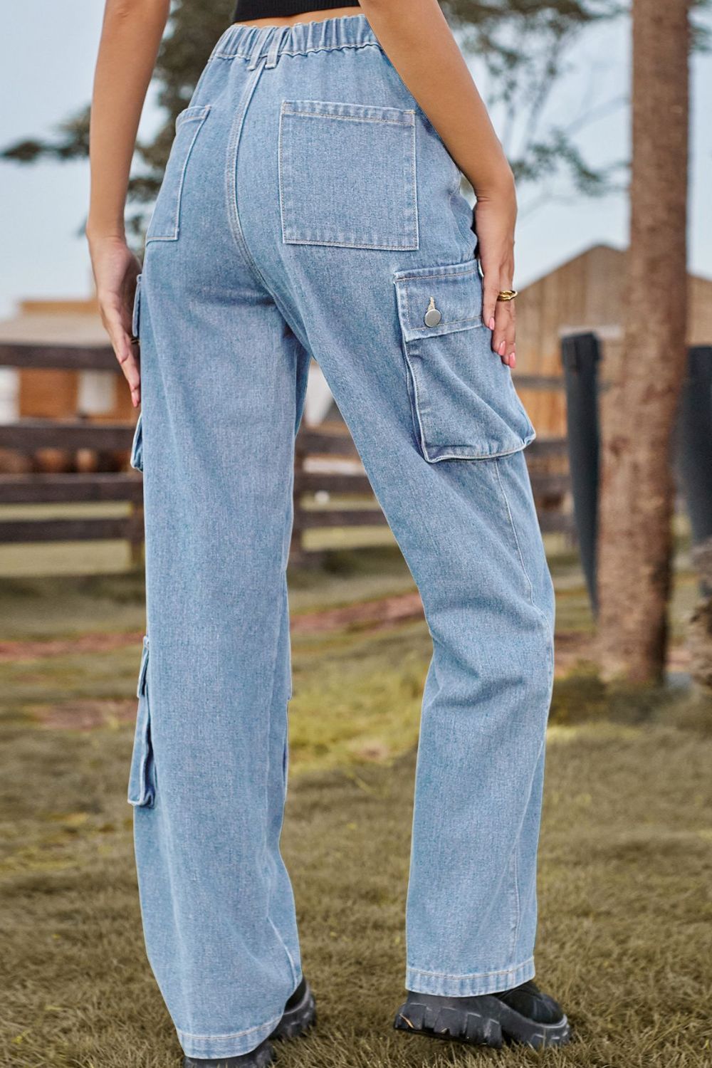 Levoire | Pantalons En Denim Longs Avec Poches