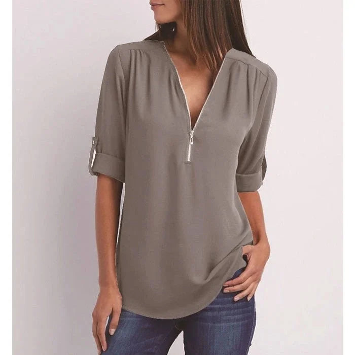 Levoire | Huppupaita avec zipper Gris