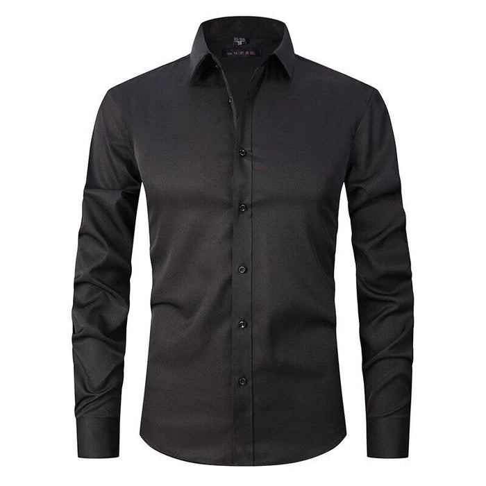 Levoire | Chemise Extensible Anti-Rides Noir