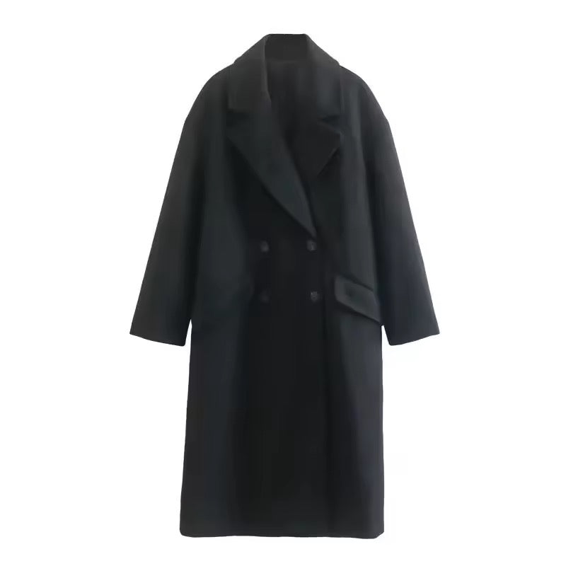 Levoire | Manteau Élégant Grande Taille Noir