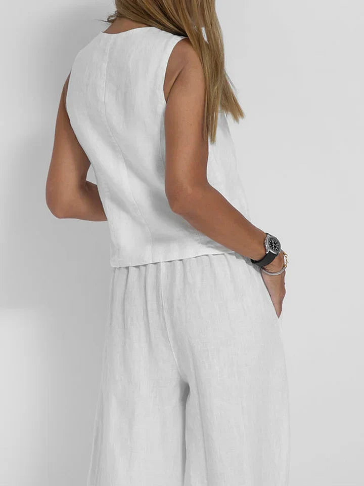 Levoire | Veste Et Pantalon En Lin Pour Femmes