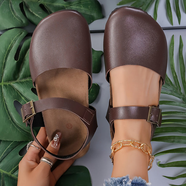 Levoire | Sandales À Talon Rétro Pour Femmes Avec Bout Fermé