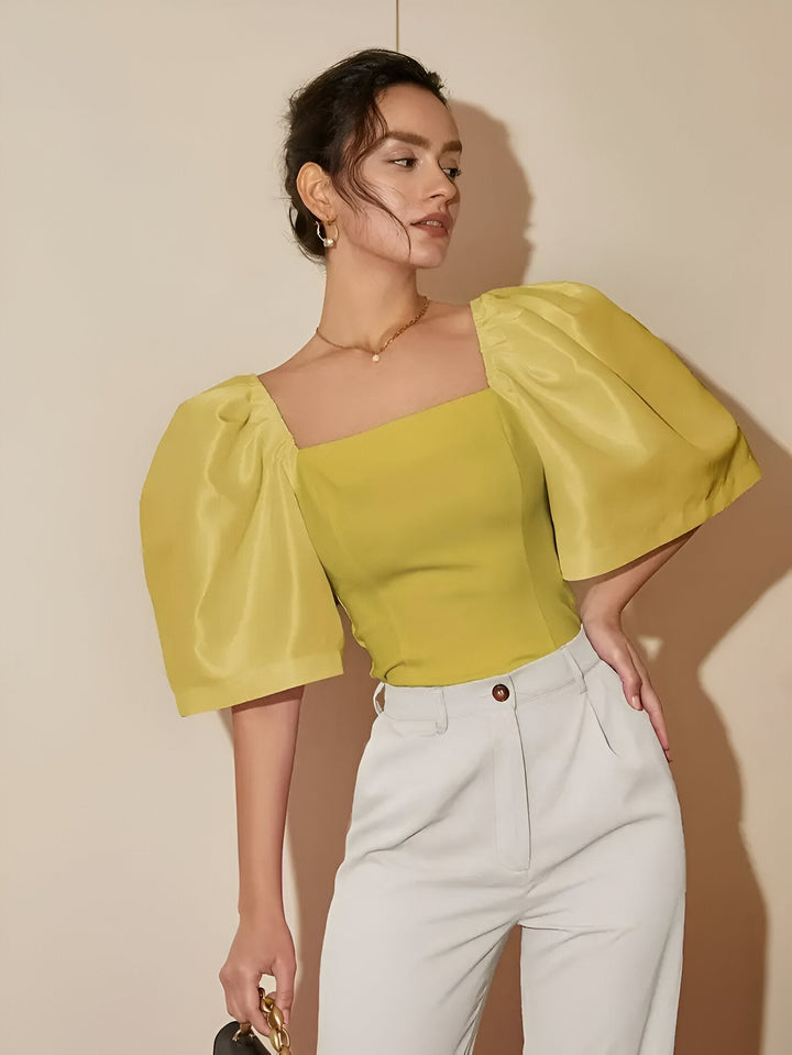 Levoire | Veste Hoikkaja Avec Une Ouverture Carrée Moutarde jaune
