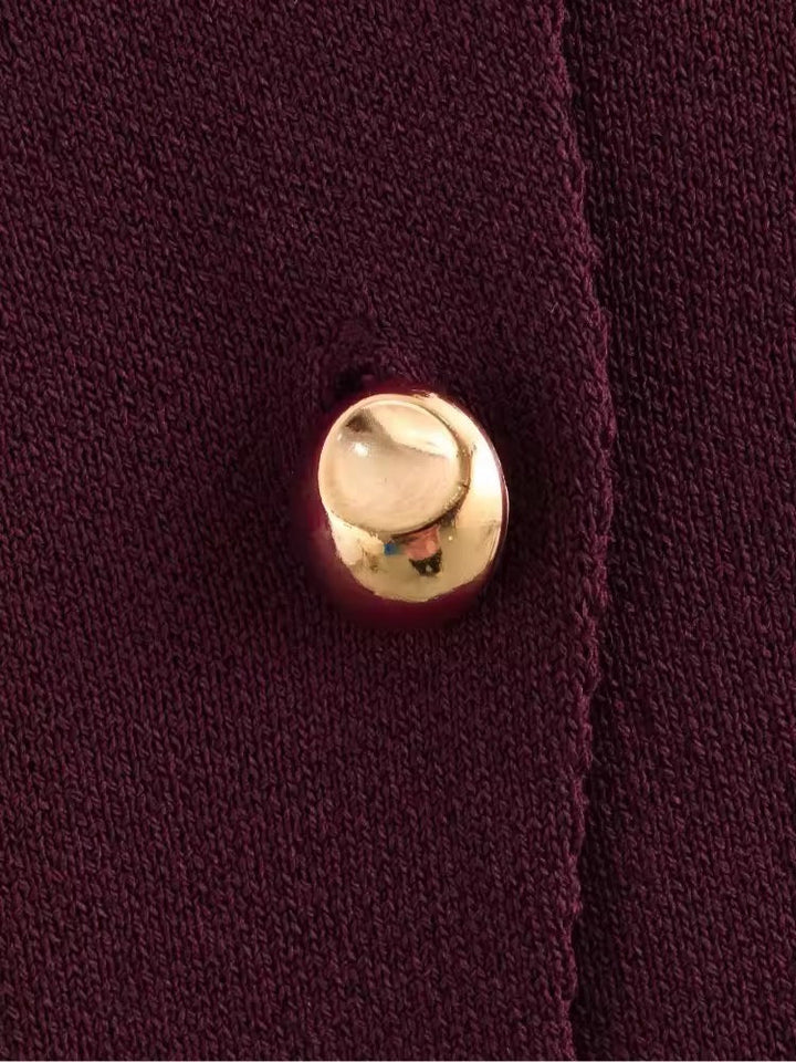 Levoire | Veste En Tricot Élégante Avec Détails En Boutons