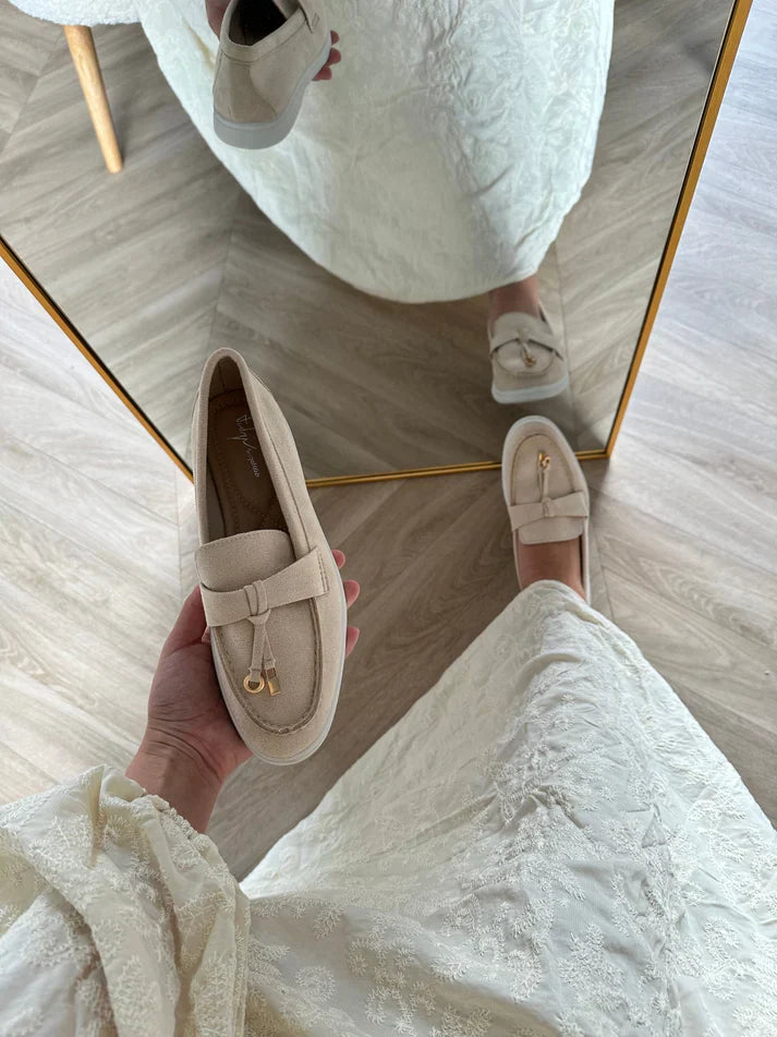 Levoire | Mocassins En Suedine BEIGE
