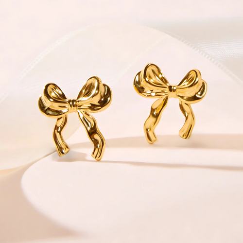 Levoire | Boucles D'Oreilles En Ruban Doré