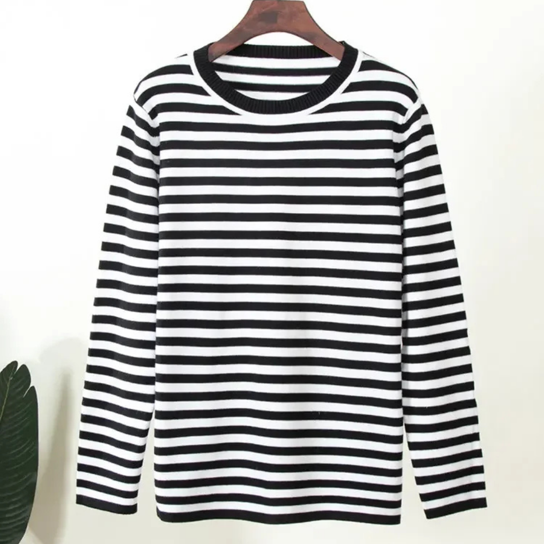 Levoire | Pull léger à rayures Nero