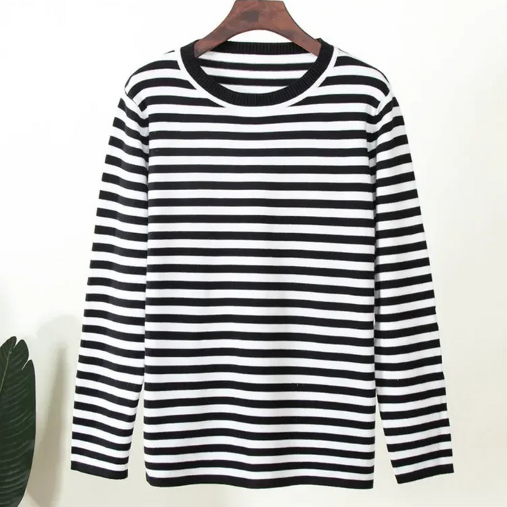 Levoire | Pull léger à rayures Nero