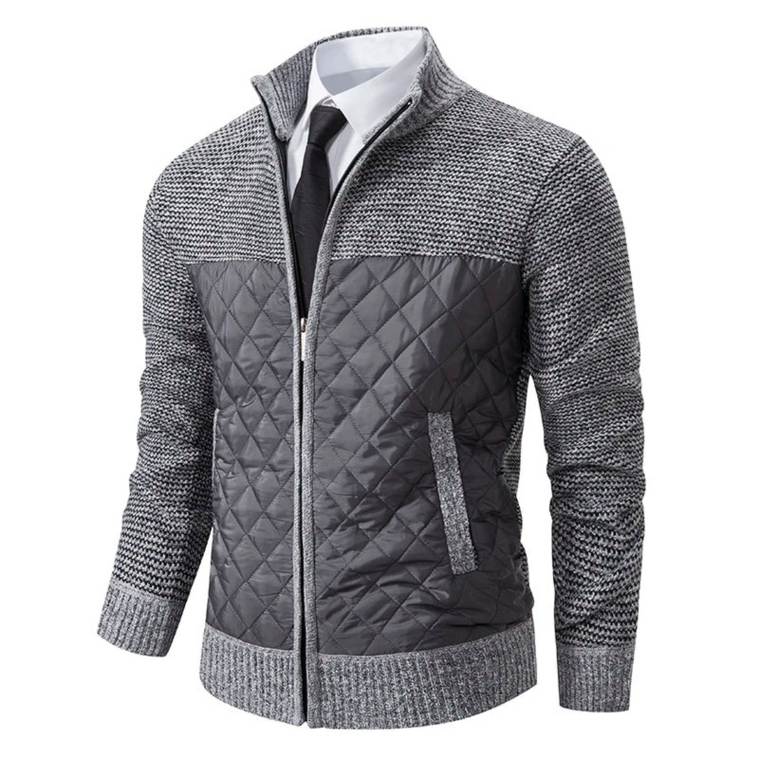 Levoire | Veste En Tricot Chaude Pour Hommes À Manches Longues Gris clair