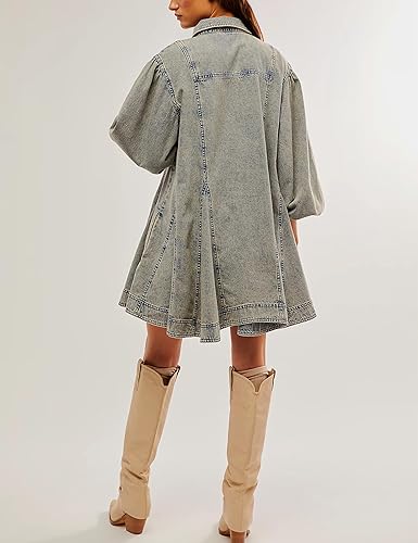 Levoire | Robe Longue Avec Des Manches Bouffantes Pour Femmes