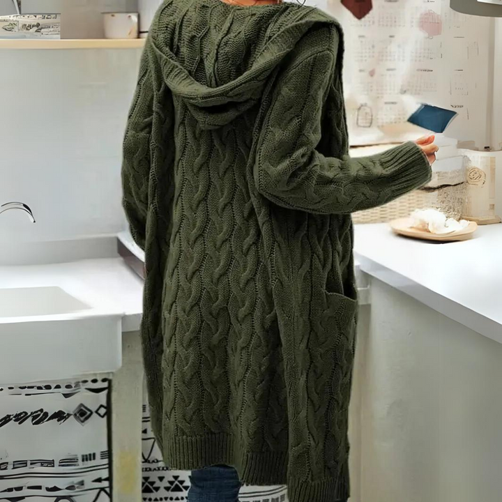 Levoire | Veste À Capuche En Tricot Grande Taille Confortable