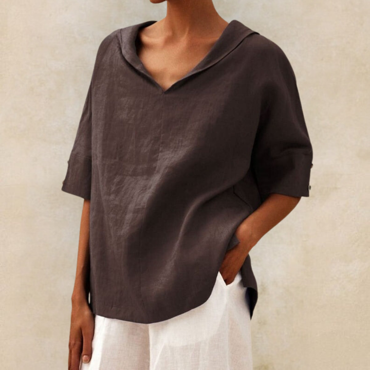 Levoire | T-Shirt Ample Rento Braun (Rapidement épuisé)