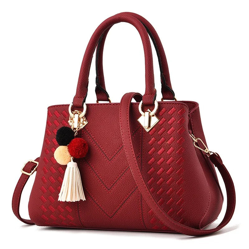 Levoire | Vin Tote Bag Pour Femmes Rot 28x12x19cm
