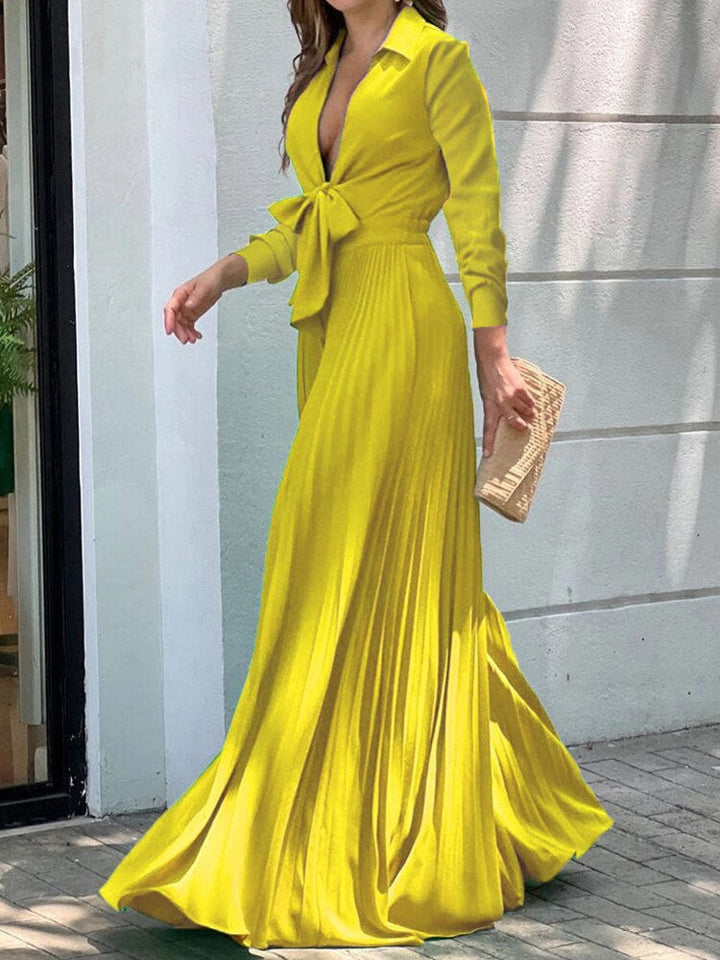 Levoire | Robe Élégante Pour Femmes Pour Occasions Spéciales Jaune