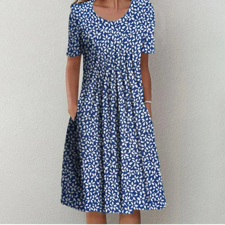 Levoire | Robe En Coton Au Chic Simple bleu clair