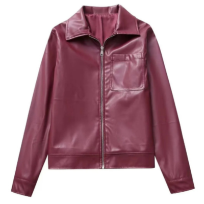 Levoire | Luxurise Veste En Cuir Rouge