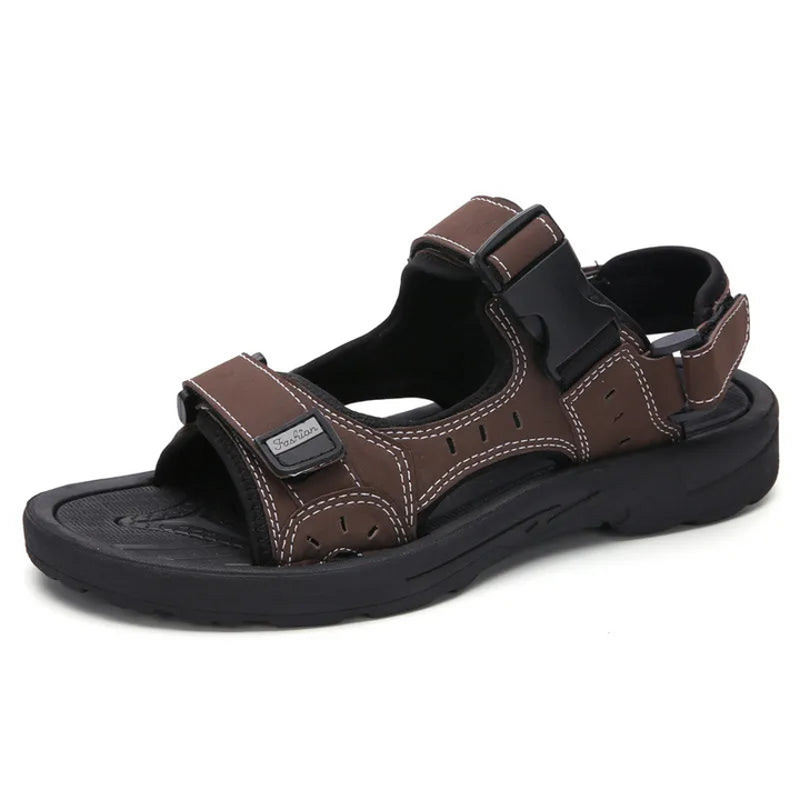 Levoire | Sandales Confort Hommes Noir Braun