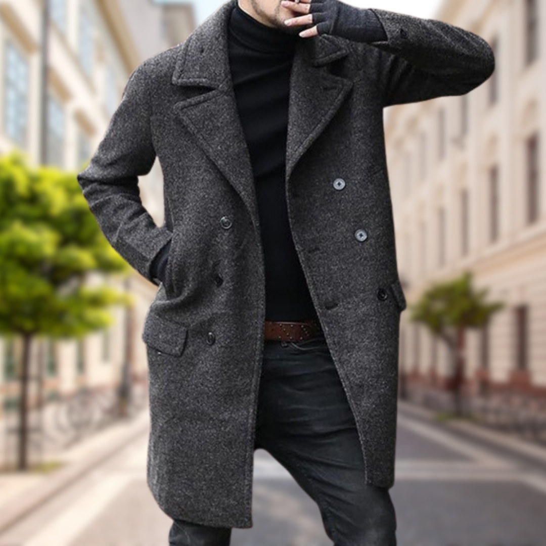 Levoire | Manteau d'automne confortable et élégant Gris