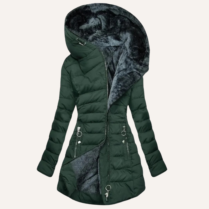 Levoire | V manteau d'hiver Vert