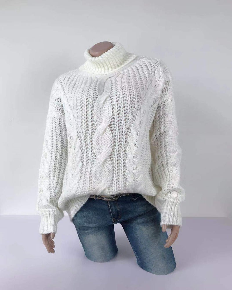 Levoire | Pull À Col Roulé Pour Femmes Blanc