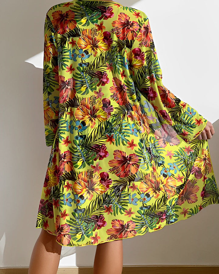 Levoire | Ensemble De Bikini Taille Haute Avec Imprimé Tropical Pour Femmes