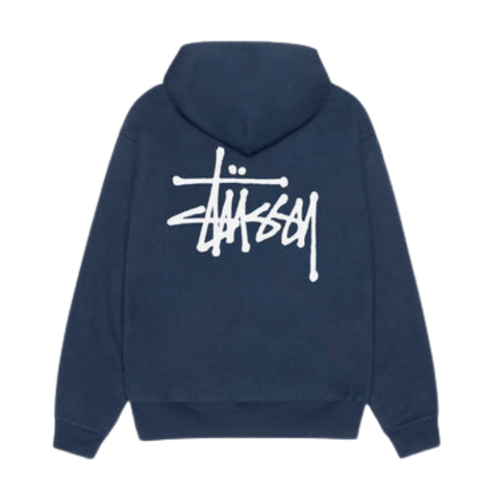 Levoire | Sweat à capuche grande taille unisexe sans fermeture éclair dans un style streetwear tendance Marine