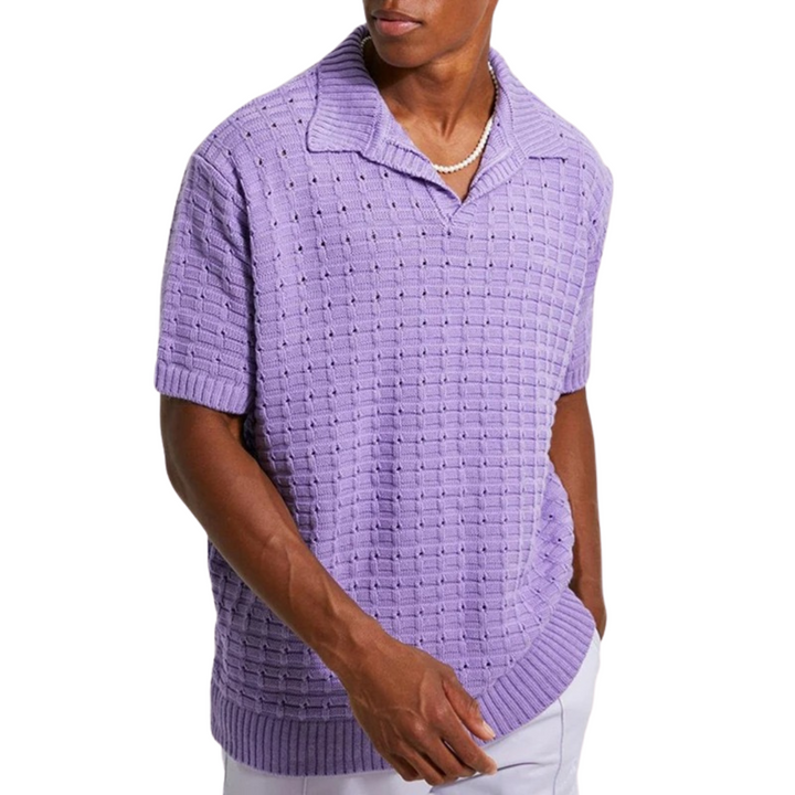 Levoire | Chemise Ademend Elegant Decontracte Hommes Violet