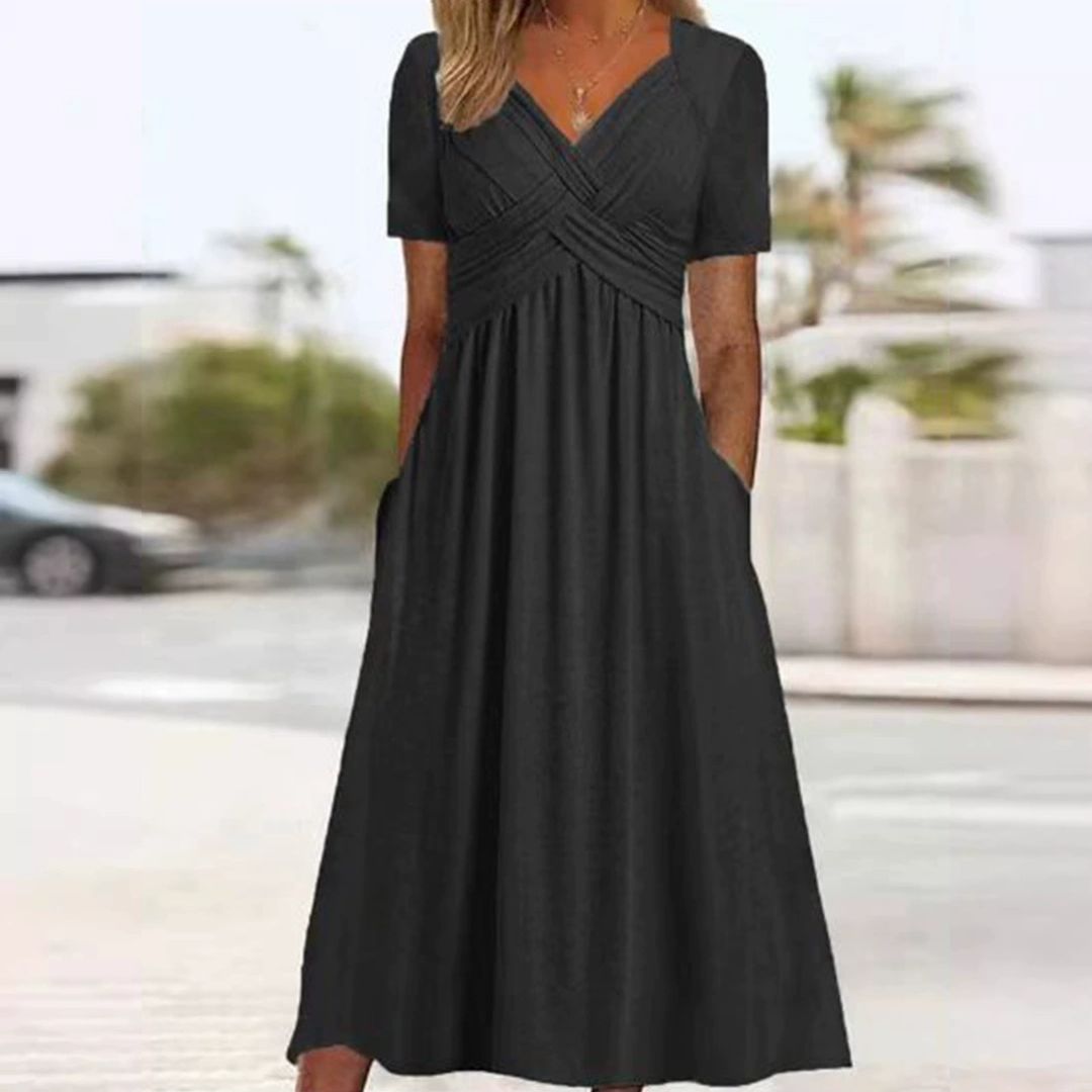 Levoire | Robe De Confort Élégante Avec Une Silhouette Flatteuse Noir