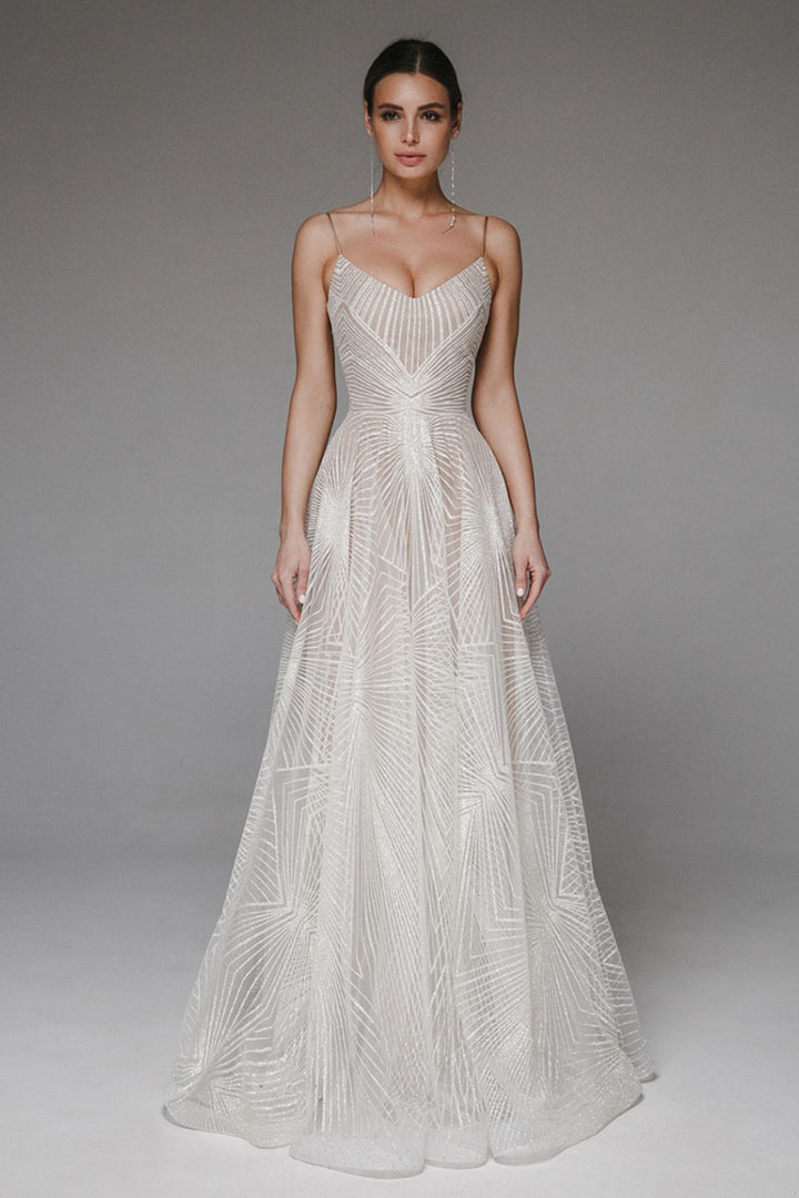 Levoire | Robe Midi Élégante En Sequins Géométriques Maxi