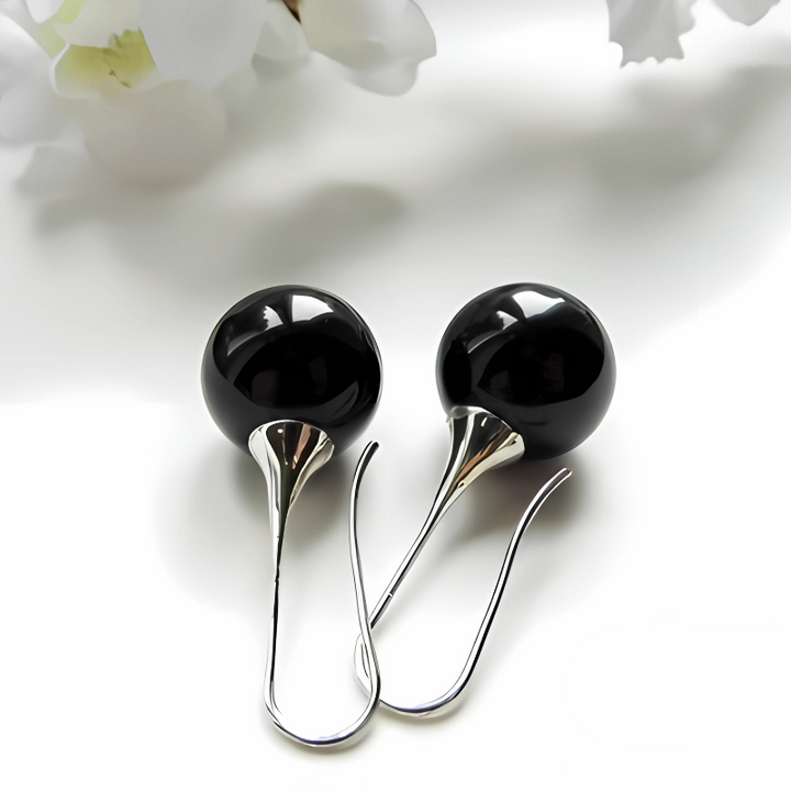 Levoire | Boucle D'Oreille Noire De Récolte De Raisin