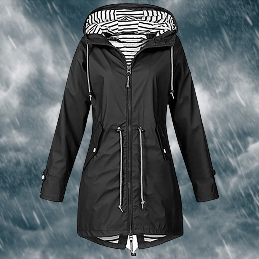 Levoire | Veste De Pluie Imperméable Pour Femmes Noir
