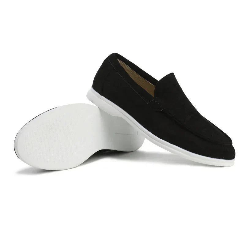 Levoire | Mocassin En Daim Noir