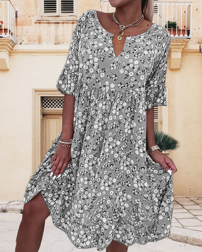 Levoire | Robe Midi Avec Motif Floral