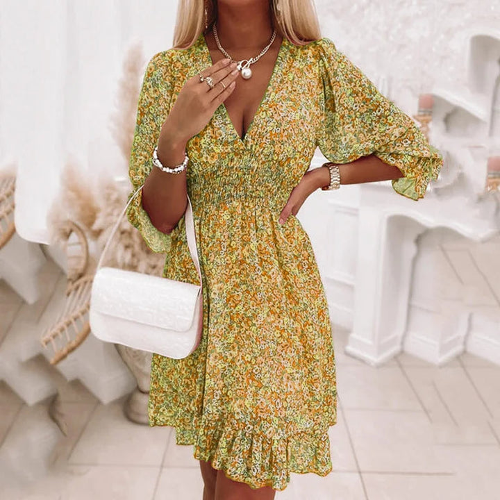 Levoire | Robe Kukkamekko pour Femmes Jaune