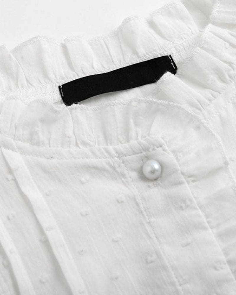 Levoire | Blouse En Dentelle Dans Une Teinte Unie