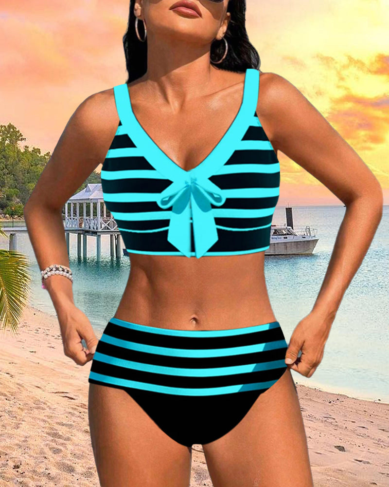 Levoire | Bikini Rayé Ajusté