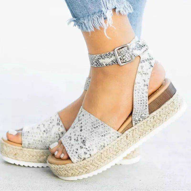 Levoire | Smart Top Sandales Élégantes Gris