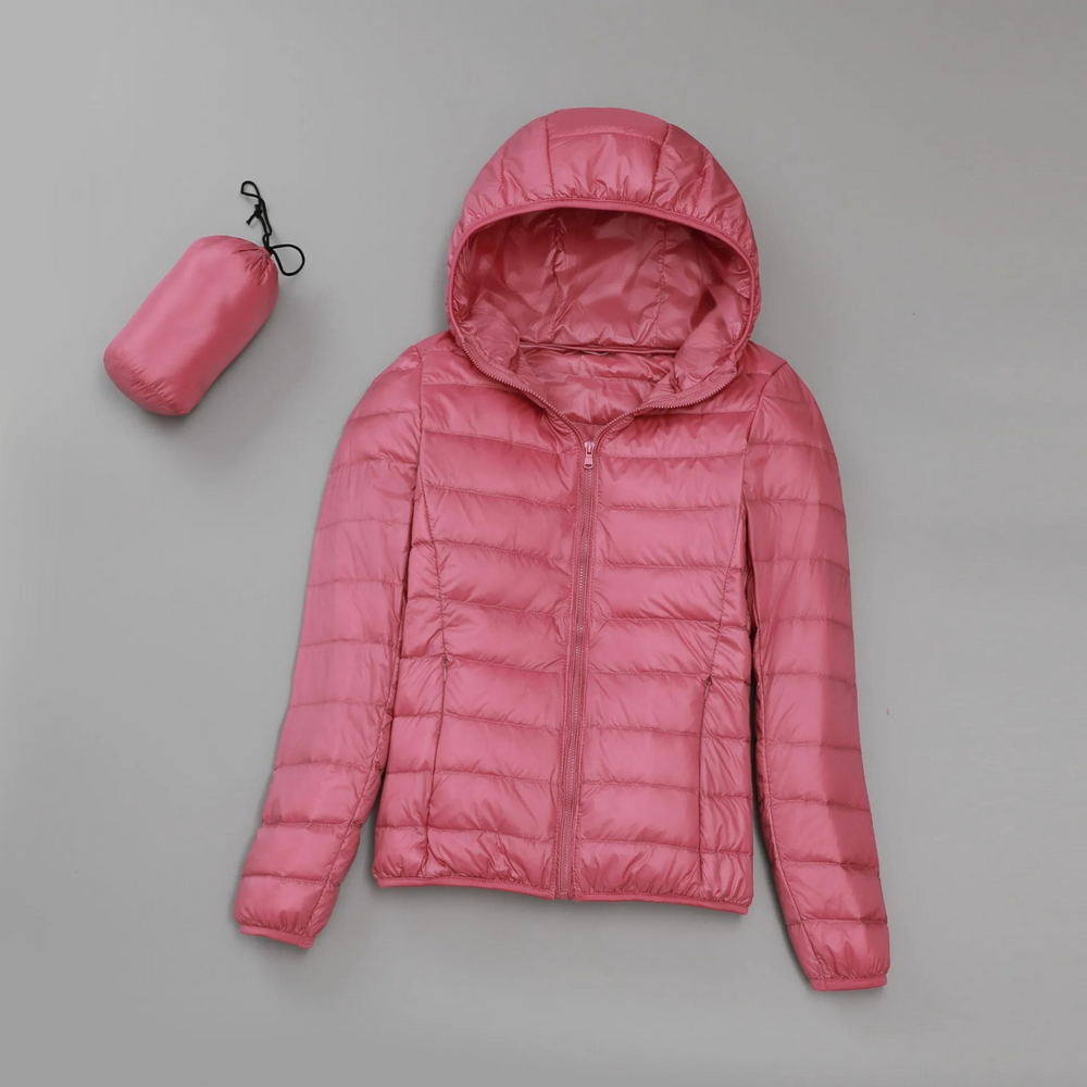 Levoire | Veste Matelassée Légère Avec Capuche Rosa