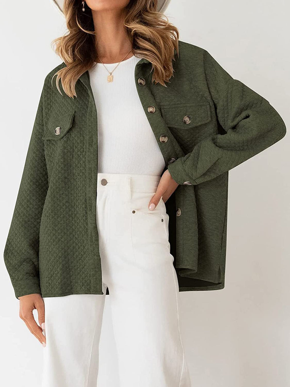 Levoire | Veste À La Mode Vert fond de jambe