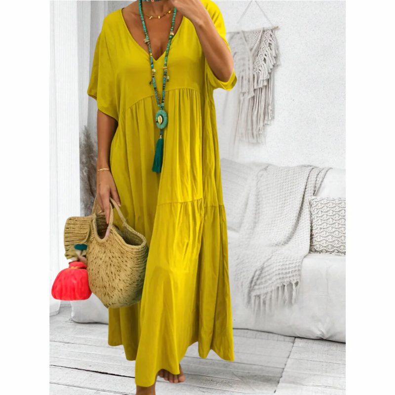 Levoire | Robe De Couverture Du Ventre Jaune