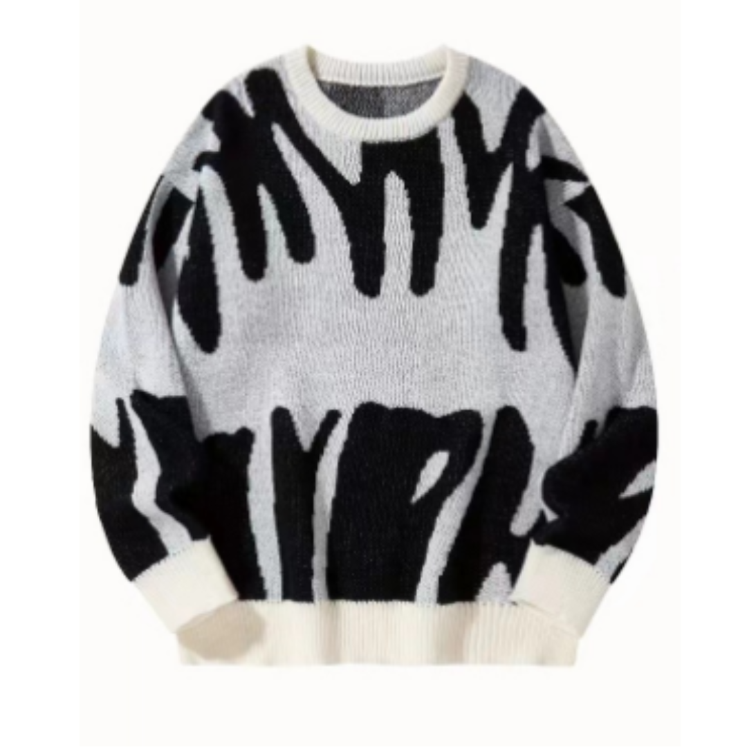 Levoire | Grandes tailles pull pour hommes Blanc