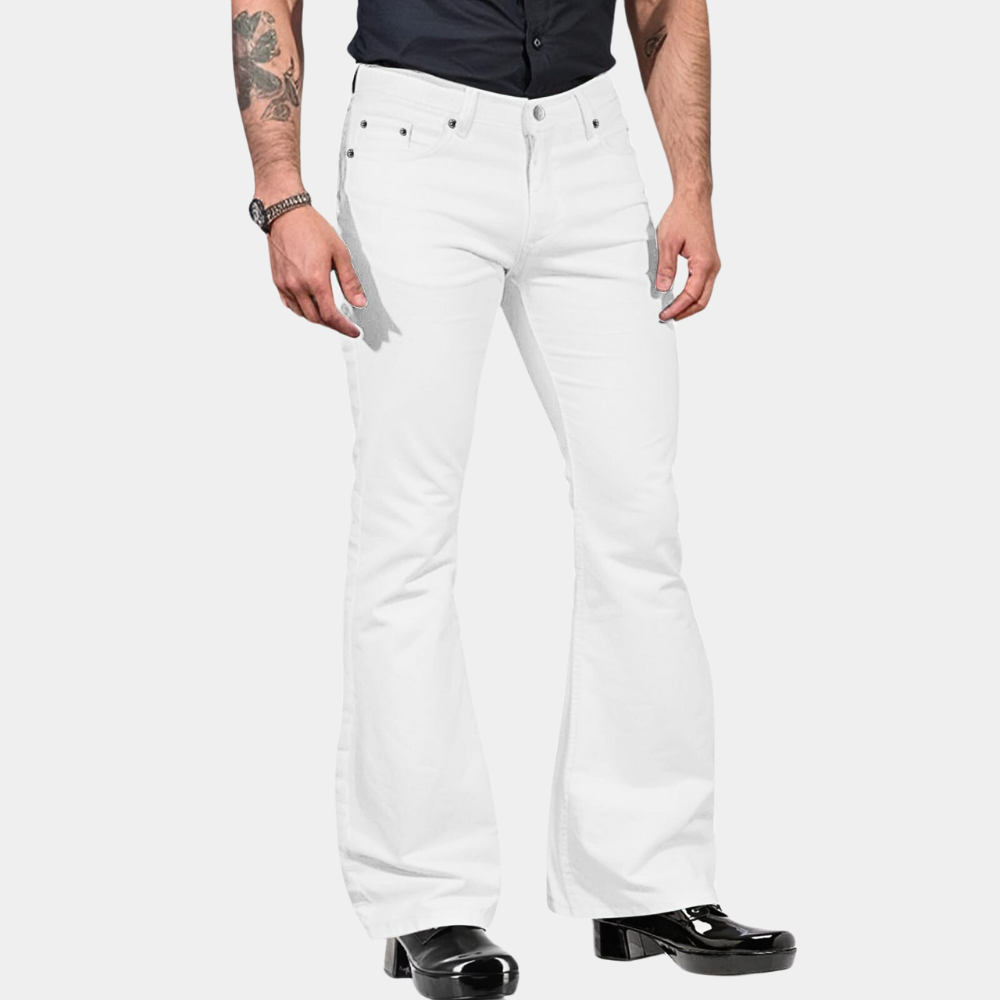 Levoire | Pantalon Ample Pour Hommes Blanc Blanc
