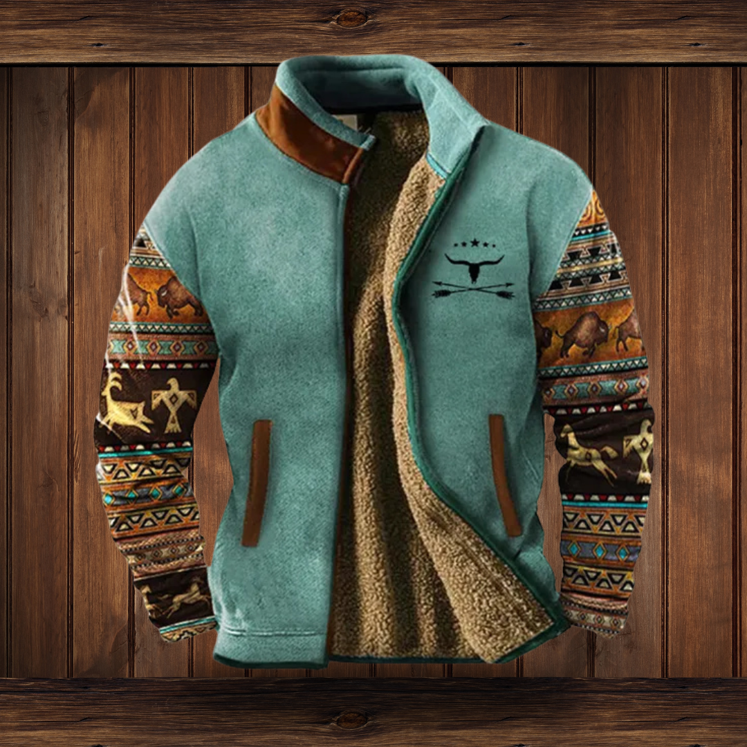 Levoire | Veste En Polaire Bleu - brun